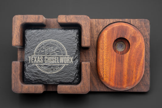 Custom Whiskey Smoker and Coaster Set
