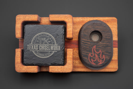Custom Whiskey Smoker and Coaster Set